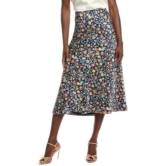 Vince Camuto Womens  Bias Maxi Skirt, Blue - Picture 1 of 3
